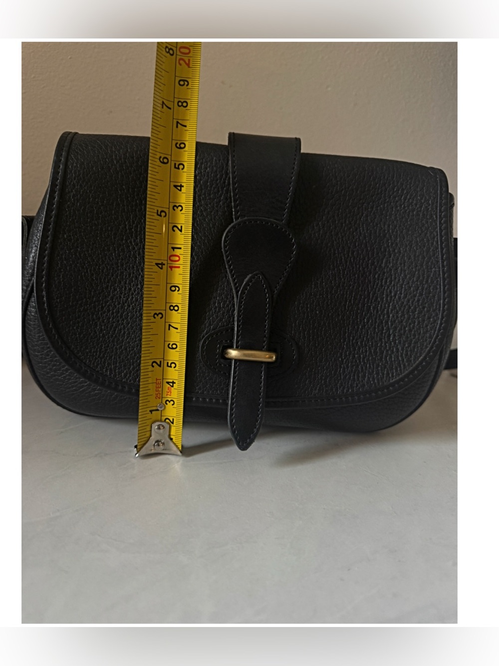 Dooney & Bourke Women's Black Leather Crossbody Bag with Gold Accent - Picture 10 of 11